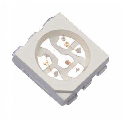 เลนส์ใส สีเต็ม 5050 RGB SMD LED Diode Chip Ultra Bright GRB Pin Setup
