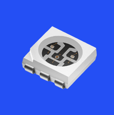 SMD5050 RGB LED Diode 5.0x5.0mm PCT Bracket 120deg 6pins เลนส์ใส ชิป LED 0.6W