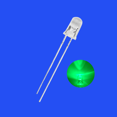 5mm 1.5Hz 12V 1/6 Duty Cycle สีเขียว 515-525nm 5000-7000mcd รอบศีรษะ