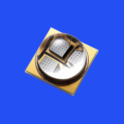 7.0*7.0mm 365-370nm UV LED Diode 60 องศา เลนส์ใส UVB LED Diode