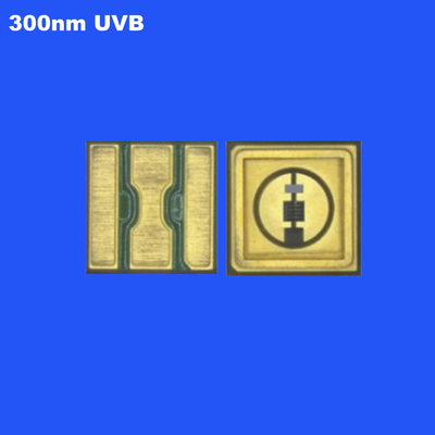 UVB 0.6W 3535 SMD LED Diode 300nm แรงรังสีสูง 120deg โฟโตคิวริ่งไดโอเดสสําหรับการรักษากาว