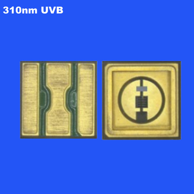 0.6W 310nm UVB 3535 SMD LED ชิป เซรามิค ปิดใส เลนส์ 120deg สําหรับการเติบโตของพืช